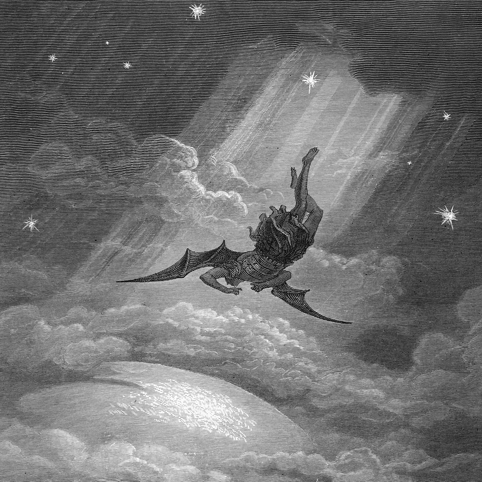 Gustave Dorén kaiverrus: syöksy kaaokseen — AI Perkele!